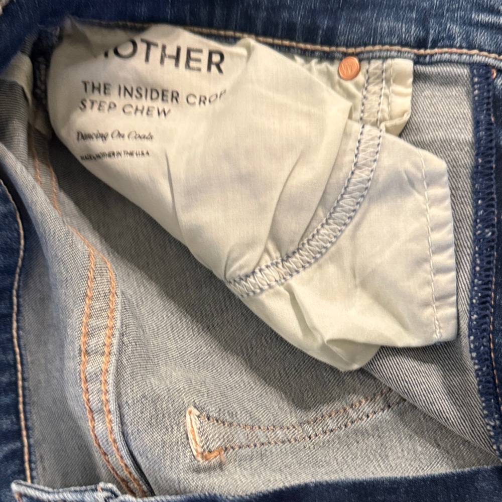 MOTHER Dark Blue Ankle Jeans